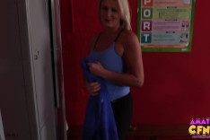 Locker Room POV — Amateur CFNM, starring Angel Scott