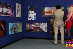 Art Nerd Groped — Amateur CFNM, starring Georgie Lyall