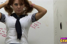 Schoolgirl Gloryhole — Amateur CFNM, starring Tiffany Ella